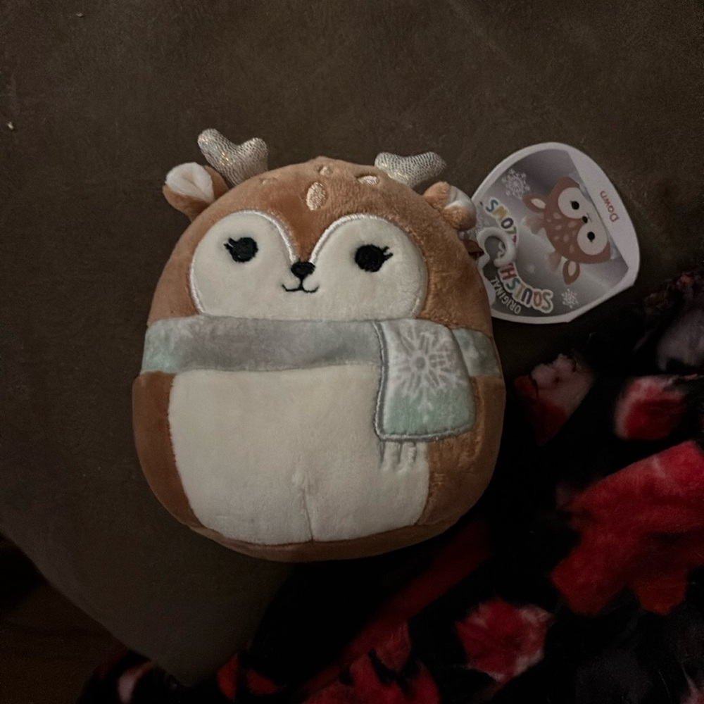 Squishmallows Dawn the Deer Holiday Stuffed Plush 5”